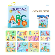 9 Stile von Stoffbüchern für Kleinkinder und Kleinkinder, Frühpädagogische Spielzeuge, Meerestiere, Palm Bücher, die nicht zerrissen werden können, mehrere kognitive Baby-Stoffbücher