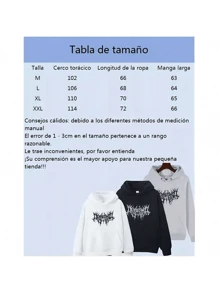 Sudaderas de moda de otoño e invierno con capucha impresa integrada para hombres y mujeres de alta calidad, suéteres de manga larga con capucha - Blanco - Ver 2