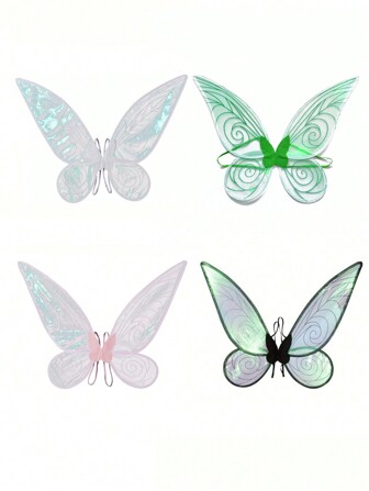 1 Piece Colorful Butterfly Fairy Wings, Suitable For Holiday Party Performance Props,Christmas