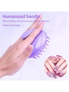 1 Multi-Functional Comb Suitable For Various Shapes, Dry And Wet Dual-Purpose Brush, Massage Hair Brush, Salon Household Wide Toothed Comb, Curling Stick, Black Comb - Multicolor - View 20