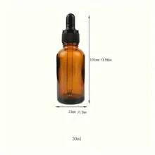 12/4 Packs 1oz Amber Glass Dropper Bottles Glass Eye Dropper 30ml For Essential Oils, Liquids, Glass Tincture Bottles, Leakproof Travel Bottles Home Bathroom Decor Fall Decor Back To School - Brown - View 10