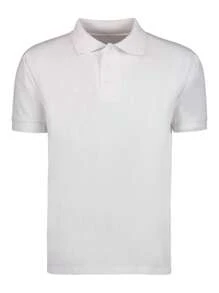 playera tipo polo escolar - Blanco - Ver 2