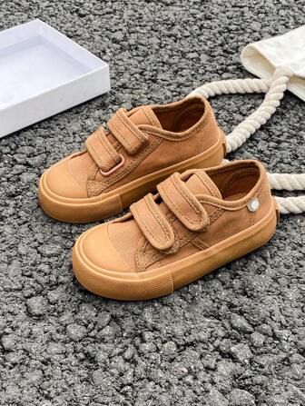 白色帆布鞋，中帮运动鞋，经典低帮帆布鞋，男女通用儿童时尚休闲系带运动鞋，春秋