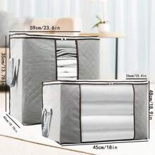 Large Capacity Storage Bag With Reinforced Handle - Clear Window, Sturdy Zippers, Multi-Room, Wall Hanging Organizer For Clothes & Beddingbedroom,Organizer,Organiser,Home Storage,White T Shirt Women,Black Pants Women,Ladies Winter Clothes,Dress,Winter Clothes For Ladies,Elegant Woman Dresses,White Shirt For Ladies,Long Sleeve,White Jumpsuit For Women,Spring Dresses For Women,Spring Outfits For Women,Spring,Spring Clothes,Minimalist,Summer Tops