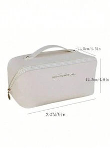 1pc Women's Fashionable High Capacity Cosmetic Bag Portable Travel Handbag Storage Organizer Makeup Travel Toiletry Organizer Essentials Gifts Storage Zipper Accessories Nail