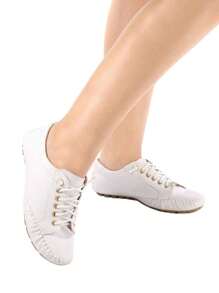 Women Wedge Sneakers - trắng - Xem 1