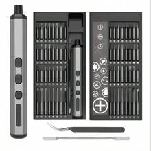 Mini Electric Screwdriver.Electric Screwdriver 68 In 1 Precision Screwdriver Set, Rechargeable Cordless Electric Screwdriver Tool Kit With LED Lights For Glasses Watch Phone, Magnetic Electric Screwdriver With 64 Bits Tools