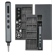 Mini Electric Screwdriver.Electric Screwdriver 68 In 1 Precision Screwdriver Set, Rechargeable Cordless Electric Screwdriver Tool Kit With LED Lights For Glasses Watch Phone, Magnetic Electric Screwdriver With 64 Bits Tools