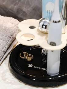 1pc Modern Bathroom Wall Mounted Toothbrush Holder - Space-Saving Storage For Electric Toothbrush, Toothpaste, And Hairbrush - Easy Installation, And Sleek Home Organizer For Bathroom Accessories Home Bathroom Decor Fall Decor Back To School