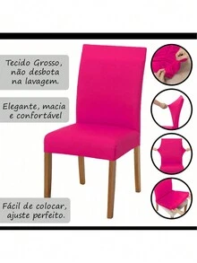 Chair Covers - Màu Hồng Tươi - Xem 5