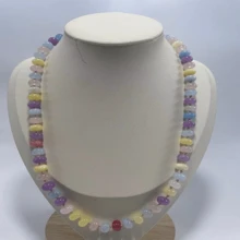 New European And American Personalized Color Block Color Natural Stone Beaded Handmade Beaded Necklace - Crushed Natural Stone Necklace - View 9