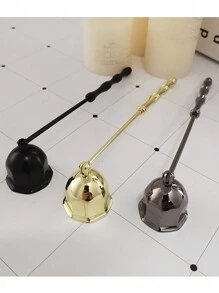 1pc New Eight-Sided Bell-Shaped Candle Snuffer With Wick Cover In Black/Golden/Gun Gray, Octagonal Candle Extinguisher - Multicolor - View 8