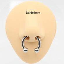 1 Piece Punk Polished Large Gauges 10G~00G Internally Threaded 316L Stainless Steel Circular Horseshoe Ring For Septum Ring Cartilage And Nipple Piercings Men Plugs And Tunnels Nose Rings For Women Ball Ear Expander Heavy Ear Stretcher Lobe Piercing Jewelry