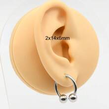 1 Piece Punk Polished Large Gauges 10G~00G Internally Threaded 316L Stainless Steel Circular Horseshoe Ring For Septum Ring Cartilage And Nipple Piercings Men Plugs And Tunnels Nose Rings For Women Ball Ear Expander Heavy Ear Stretcher Lobe Piercing Jewelry