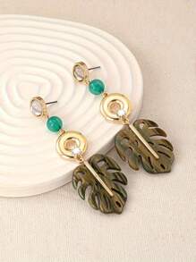 1 Đôi Bông Tai Phong Cách Bohemian Cổ Điển Thiết Kế Lá Thời Trang Cho Nữ - Lá - Xem 7
