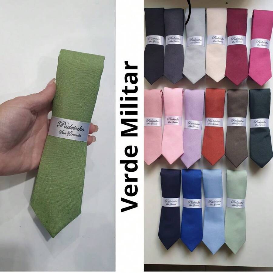 5 Semi Slim Groomsmen Ties - Colors - 查看 1