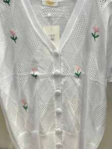 Women Cardigans - White - View 2