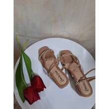 Women Heeled Sandals - 米色 - 查看 7