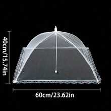 1 pezzo Grande e alto coperchio a cupola pieghevole in tessuto a maglie per alimenti per esterni, tende a schermo, feste, picnic, barbecue, tende per alimenti riutilizzabili e pieghevoli per mantenere i tuoi alimenti sicuri e freschi