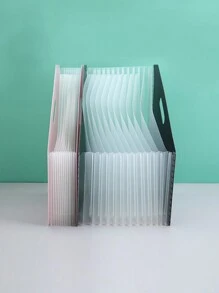 Pasta Sanfona Expansível Tamanho A4 com 13 Compartimentos, Organizador Vertical de Papel para Mesa com Grande Capacidade, Para Papéis e Documentos de Estudantes de Volta às Aulas, Volta às Aulas, Suprimentos Escolares