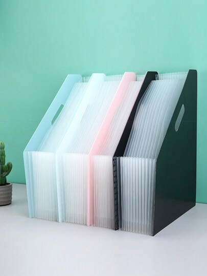 13-Compartment A4 Size Expandable Accordian File Folder, Desktop Vertical Paper Organizer With Large Capacity, For Students' Papers And Documents Back To School,Back To School,School Supplies