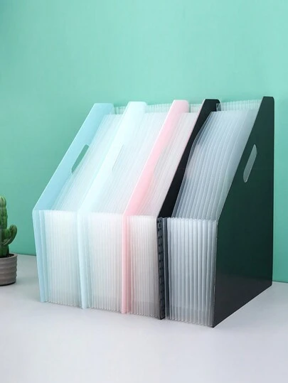 13-Compartment A4 Size Expandable Accordian File Folder, Desktop Vertical Paper Organizer With Large Capacity, For Students' Papers And Documents Back To School,Back To School,School Supplies