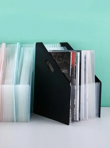 Pasta Sanfona Expansível Tamanho A4 com 13 Compartimentos, Organizador Vertical de Papel para Mesa com Grande Capacidade, Para Papéis e Documentos de Estudantes de Volta às Aulas, Volta às Aulas, Suprimentos Escolares