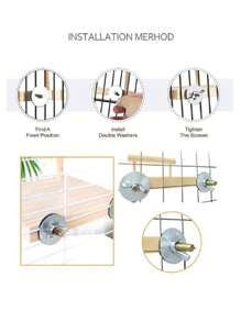 1 Stück / 2 Stück bunte Perlen Schaukel Holzständer Sitzstange Papagei Kau- und Kratzspielsachen, sortierter Blumen Acryl Glocken Deko, geeignet für Vögel in allen Jahreszeiten