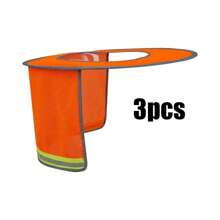 FEPK 1pc/2pcs/3pcs/4pcs Multifunctional Helmet Sun Shade, Foldable & Portable, Compact, UV Resistant & Breathable Mesh Sun Shade With Reflective Strips, Suitable For Construction Workers, Sanitation Workers, And Other Workers Working Under The SunOrganize And Storage,For Household,Office,School,Shoes And Boots Accessories - Multicolor - View 19