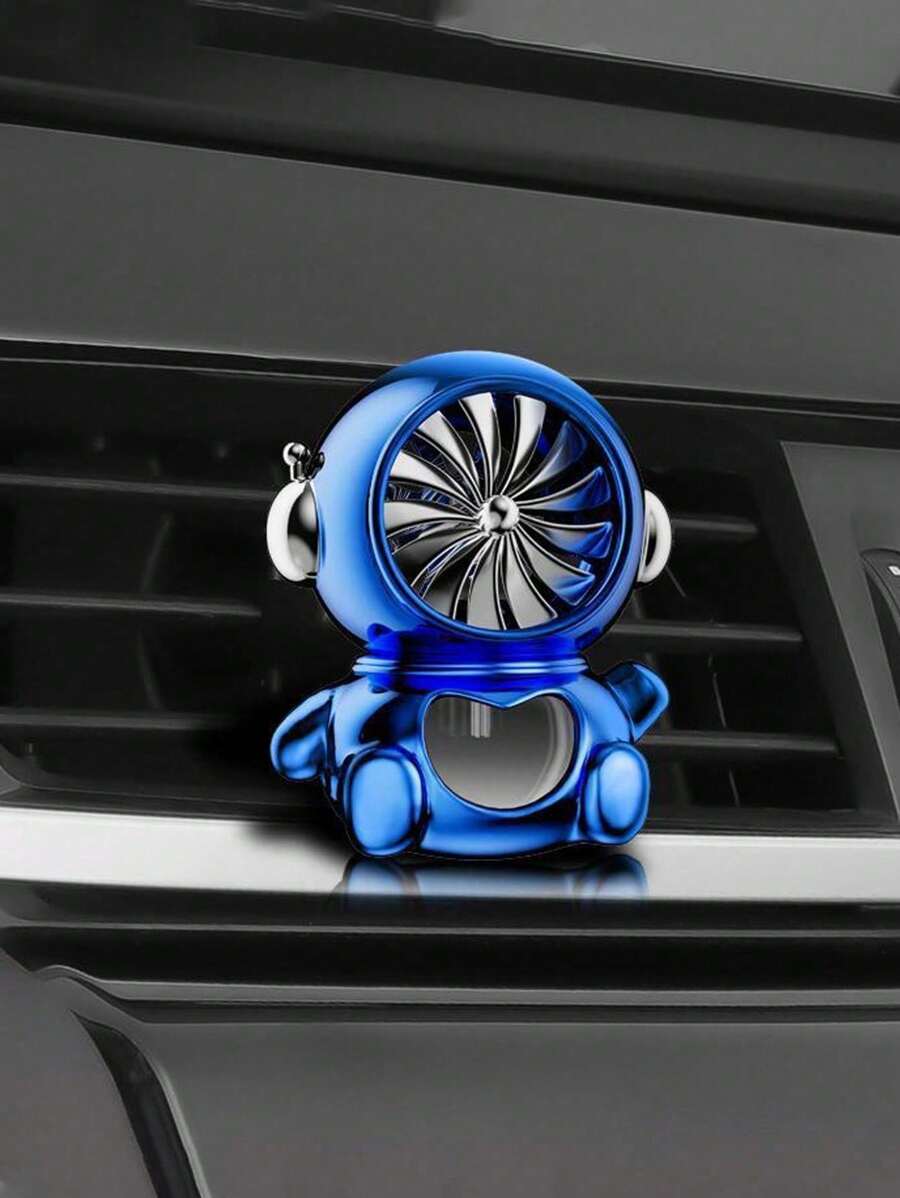 Car Air Freshener Astronaut Fragrance For Air Vent, With Rotating Fan