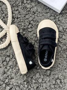 White Canvas Shoes, Mid-Top Sneakers For Kids, Spring Autumn Classic Low-Top Canvas Lace-Up Casual Sports Shoes, Unisex