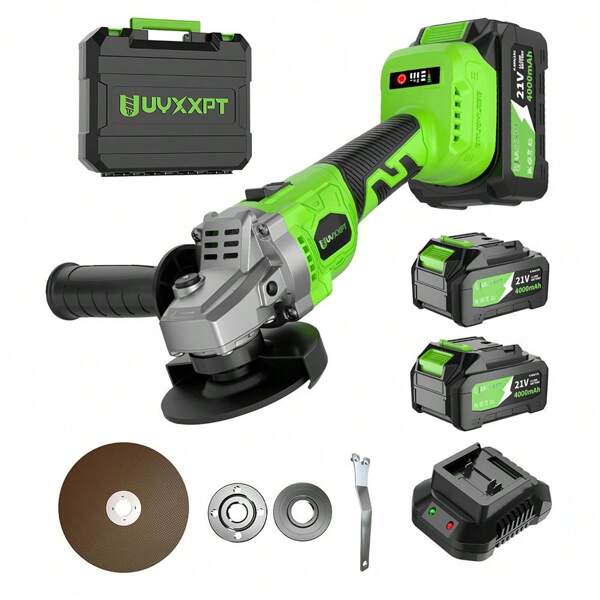 4-1/2 In Brushless Cordless Angle Grinder Variable Speed Cutting Off W/Battery