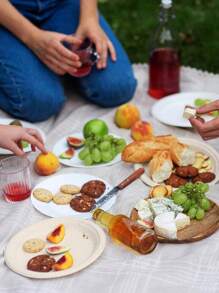 10/25/125pcs, Diameter 25.8cm, 10 Inch Microwave Sugarcane Pulp Party Paper Tray, Natural Color Non Bleached Compostable Paper Tray,Suitable For Picnics, Parties Daily Gatherings, Showers Dinners Various Gatherings Paper Tray - Multicolor - View 4