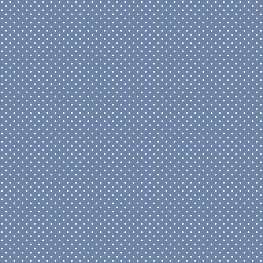 Tricoline Poá Per Meter Printed 100% Cotton - 1.5m Wide - 中藍色微圓點 - 查看 1