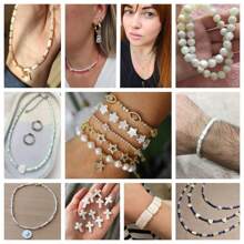 Natural Shell Beads Tube Rice Shape Heart Mother Of Pearl Shell Loose Beads For Jewelry Making Bracelet DIY Accessories - Shell Beads - View 4