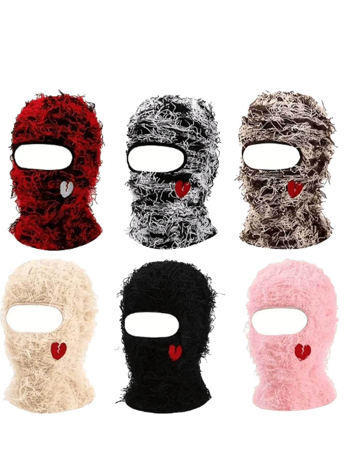 1pc Men's Heart Fashionable Vintage Distressed Cap With Beard And Mask For Personalized And Riding Use Valentine's Day Valentines,Summer,Beach,Holiday,Festival,Travel - Multicolor - View 1