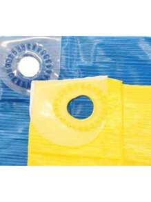 Lona Carreteiro ITAP Encerado Reforcada 5x 4 Mt ( Azul / Amarela) - Amarelo - Visão 4