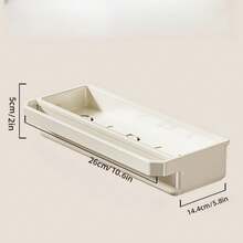 1pc Home Use No-Drill Dishwashing Drain Rack Sink Faucet Storage Organizer For Kitchen Sponge Cloth Detergent Storage - Multicolor - View 2