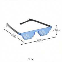 1 件，节日派对道具，派对照片，道具，马赛克趣味派对眼镜，动漫像素眼镜，便宜的东西，奇怪的东西，迷你的东西，可爱美学的东西，酷炫小工具，不寻常的物品，派对装饰品，派对用品 - 彩色 - 查看 7