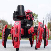 Đồ chơi robot 6 chân điều khiển từ xa có thể sạc lại, bắn tên lửa và đĩa bay, robot chiến đấu theo chủ đề nhện với vũ khí kép, quà tặng Giáng sinh - Nhiều màu - Xem 5