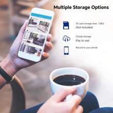 1080P無線安全攝像頭，無線燈泡攝像頭，室內外WIFI攝像頭，E27 AI智能PTZ IP攝像頭，SD/雲端存儲，網絡攝像頭，家庭監控，雙向語音，運動檢測警報推送夜視 - 白色 - 查看 9