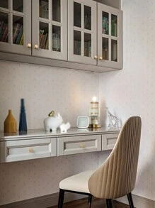 1 pezzo Maniglia per porte di armadi in lega di alluminio / Tiratore per cassetti di guardaroba, stile nordico moderno e semplice, dorato/nero