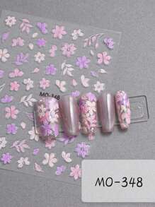 5 piezas de Pegatinas de uñas con bordados de estilo retro chino, decoración de uñas, nuevas pegatinas de uñas 3D de dibujos animados lindos, adecuadas para uso diario, fiestas y reuniones