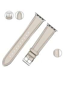 1 pièce Bracelet de montre Apple, bracelet de montre Apple élégant et à la mode abricot pour femmes avec boucle argentée, compatible avec les tailles de montre Apple de 38 mm/40 mm/41 mm/42 mm/44 mm/45 mm/49 mm. Compatible avec les bracelets de montre Apple Ultra 1/2/Se/9/8/7/6/5/4/3/2/1, accessoires de montre Apple