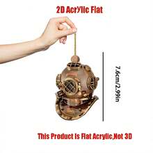 1 PC Acrylic Sáng tạo Cá nhân Bác sĩ mèo/Gấu trúc/Thỏ/Mũ bảo hiểm thợ lặn Dấu hiệu treo tường trang trí cho phòng ngủ, phòng khách, nhà bếp, cửa ra vào, cửa sổ, trang trí sân vườn - Nhiều màu - Xem 8