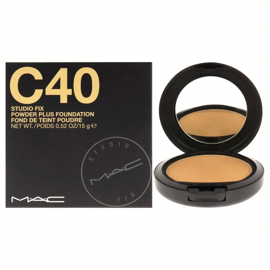 Studio Fix Powder Plus Foundation - C40 By MAC For Women - 0.52 Oz Foundation - Brown - View 1