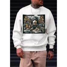 Men Hoodies - 白色 - 查看 1