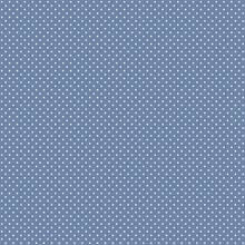 Tricoline Poá Per Meter Printed 100% Cotton - 1.5m Wide - 中藍色微圓點 - 查看 2