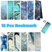 12/24 Piezas Marcadores magnéticos, marcadores de lectura magnéticos para profesores, estudiantes, amantes de los libros, escuela, hogar, suministros de oficina