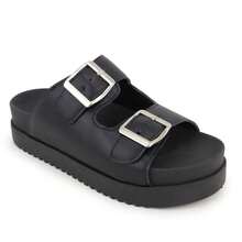 Women Flat Sandals - 黑色 - 查看 2